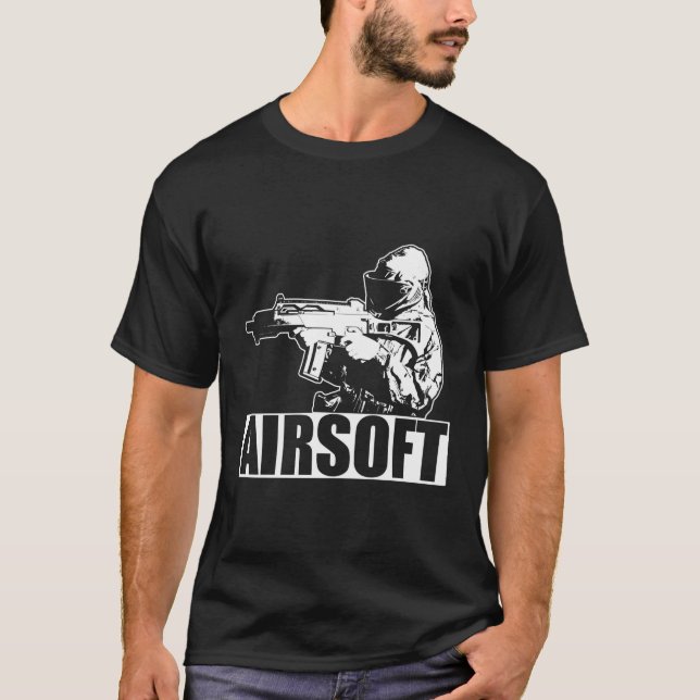 Niedlicher Airsoft Combat Paintball für Männer und T-Shirt (Vorderseite)