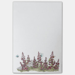 Niedlicher AlaskaFireweed mit Post-it Klebezettel
