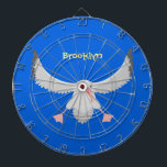 Niedlicher Albatross-Vogel mit Cartoon Dartscheibe<br><div class="desc">Dieser niedliche Albatross wird in lustiger Cartoon-Illustration Stil für Ozeanvogelliebhaber gezeichnet!</div>