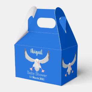 Niedlicher Albatross-Vogel mit Cartoon Geschenkschachtel