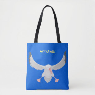 Niedlicher Albatross-Vogel mit Cartoon Tasche