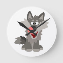 Niedlicher Alberner Cartoon Wolf