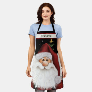 Niedlicher Alberner Weihnachtsstern Personalisiert Schürze