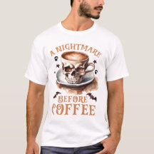 Niedlicher Albtraum vor Kaffeehausschädel