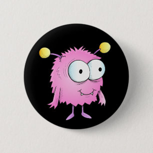 Niedlicher alien-Monster-Knopf Button