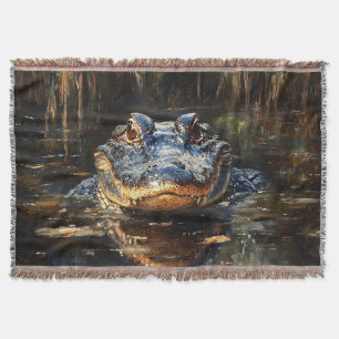 Niedlicher Alligator in der Florida Everglades Mal Decke