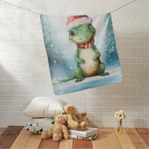 Niedlicher Alligator Winter Weihnachtswasser