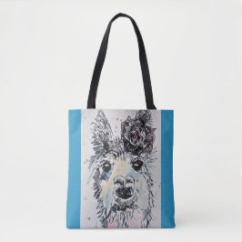 Niedlicher Alpaca Llama Frische Pasta machen Tasche
