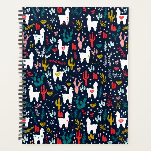 Niedlicher Alpaca-Planer Planer (Vorderseite)