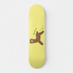 Niedlicher Alpaka-Cartoon Skateboard