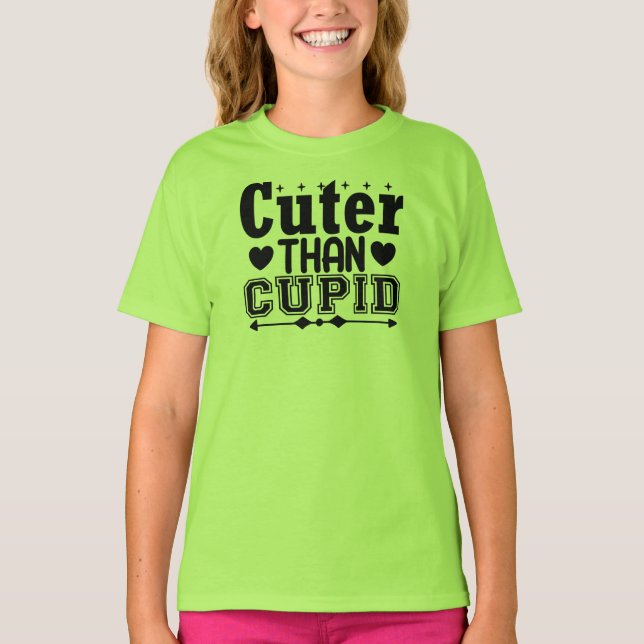 Niedlicher als Cupid T-Shirt (Vorderseite)