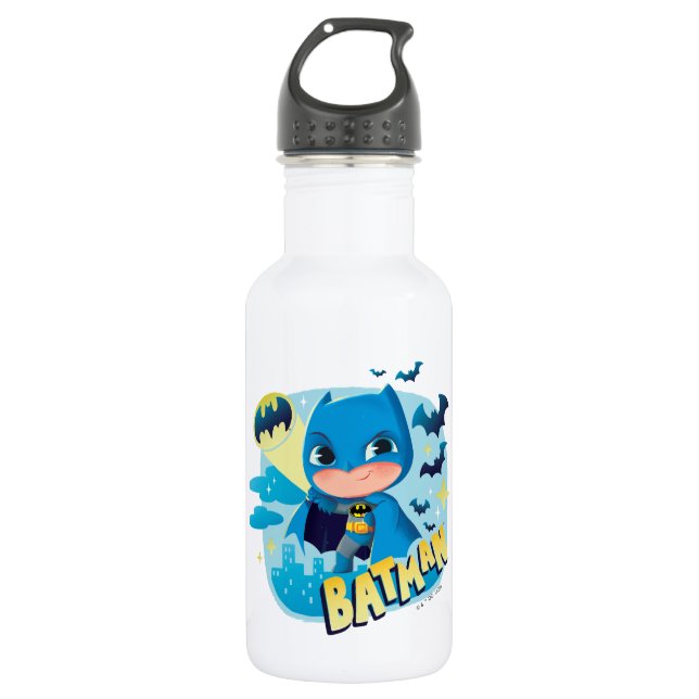Niedlicher als Niedlich Batman Edelstahlflasche (Vorderseite)