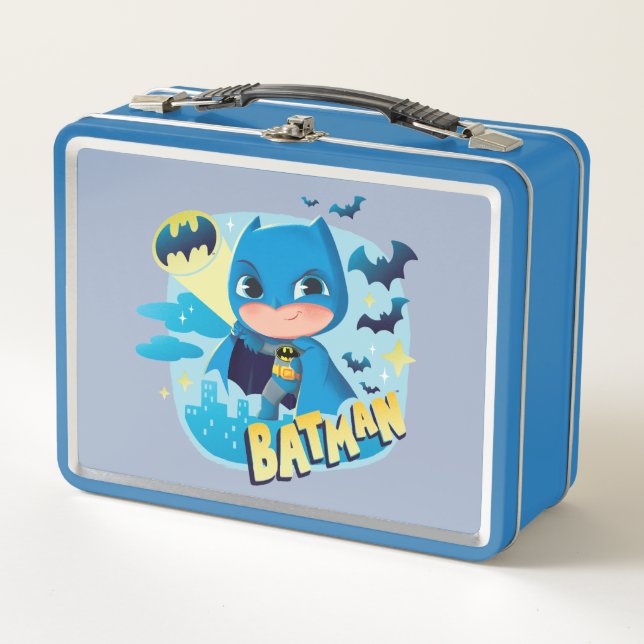 Niedlicher als Niedlich Batman Metall Brotdose (Vorderseite)
