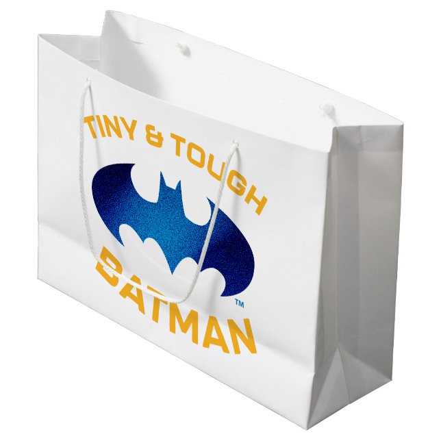 Niedlicher als Niedlich Tiny & Tough Batman Große Geschenktüte (Vorderseite Schrägansicht)