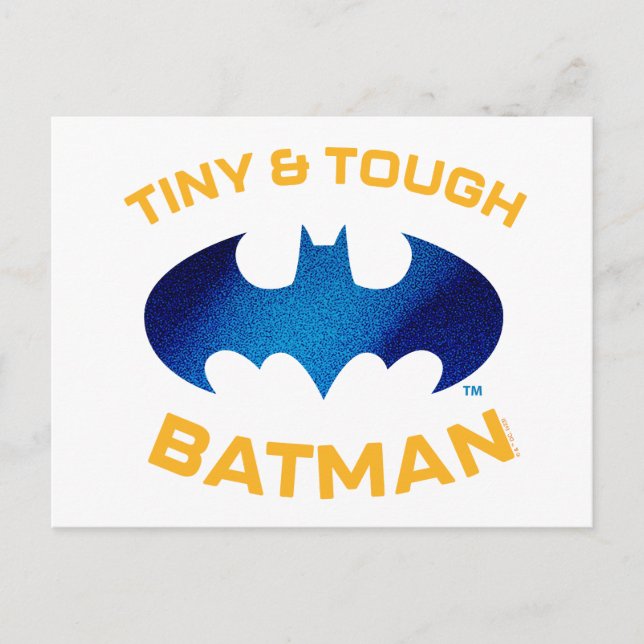 Niedlicher als Niedlich Tiny & Tough Batman Postkarte (Vorderseite)