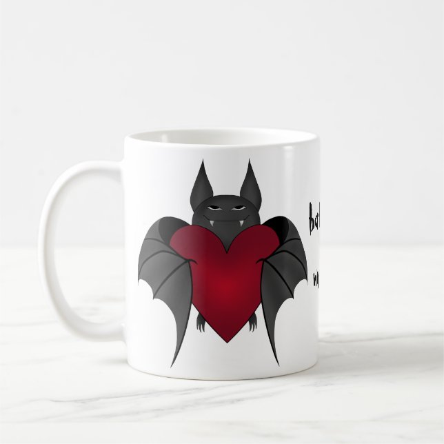 Niedlicher amüsanter Valentinstag-Schläger Kaffeetasse (Links)