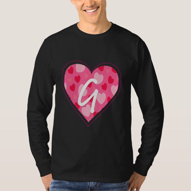 Niedlicher Anfangsbuchstabe G Muster für Wome T-Shirt (Vorderseite)