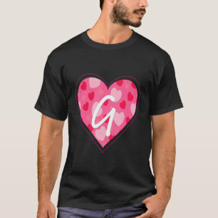 Niedlicher Anfangsbuchstabe G Muster für Wome T-Shirt