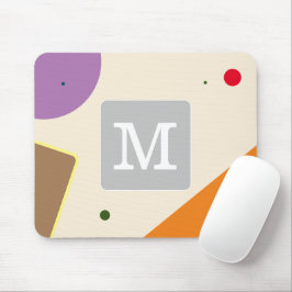 Niedlicher Anfangsfarbblock Multicolor Rosa Lila Mousepad