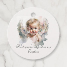 Niedlicher Angel Baby-Taufe Geschenkanhänger