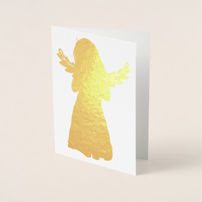Niedlicher Angel Folienkarte (Vorderseite)