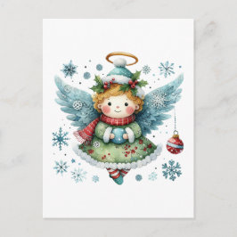 Niedlicher Angel Folk Art Style Postkarte
