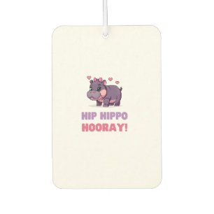 Niedlicher ANGESAGTER HIPPO HOORAY MOO DENG Cartoo Autolufterfrischer