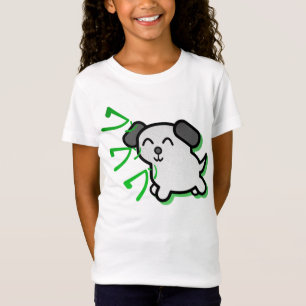niedlicher Animearthund scherzt T - Shirt - Grün