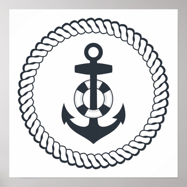 Niedlicher Anker Poster (Vorne)