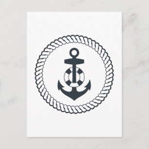 Niedlicher Anker Postkarte