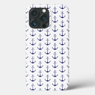 Niedlicher Ankerweißer dunkelmarineblau Case-Mate iPhone Hülle