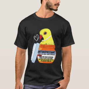 Niedlicher Antidepressiv Papagei I Gelbe Indianerr T-Shirt