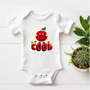 Niedlicher Apfel Baby Strampler