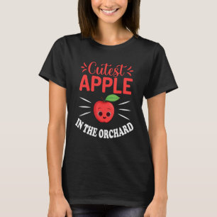 Niedlicher Apfel im Obstgarnapfel zur Auswahl für T-Shirt