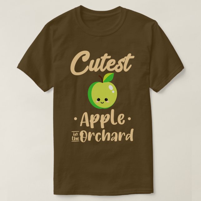 Niedlicher Apfel im Obstgarten T-Shirt (Design vorne)