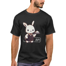 Niedlicher "API Bunny Server" Tech Pun T - Shirt -