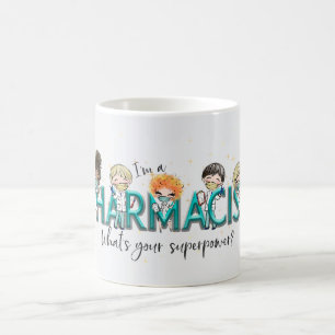Niedlicher Apotheker Supermacht Kaffeetasse
