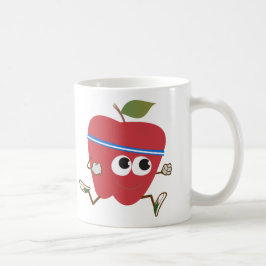 Niedlicher Apple Runner Kaffeetasse