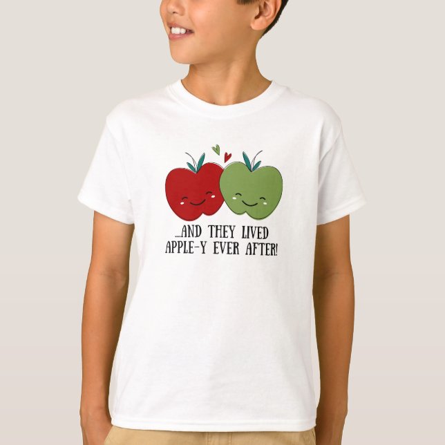 Niedlicher Apple T-Shirt (Vorderseite)