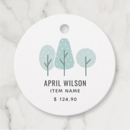 NIEDLICHER AQUA BLAUE AQUAMARINER BAUM TRIO LANDSC GESCHENKANHÄNGER