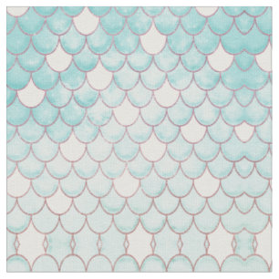 Niedlicher Aquamariner rosa Glitzer Wasserfarbe Me Stoff