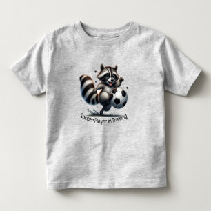 Niedlicher Aquareller-Fußballspieler im Training Kleinkind T-shirt