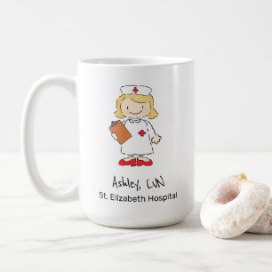 Niedlicher Arzt für Krankenpflege Personalisierte Kaffeetasse