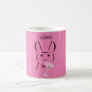 Niedlicher ascii-Hasen-Stei Thunder_Cove Kaffeetasse