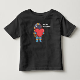 Niedlicher Astronaut, Herz meiner Universum-Liebe Kleinkind T-shirt
