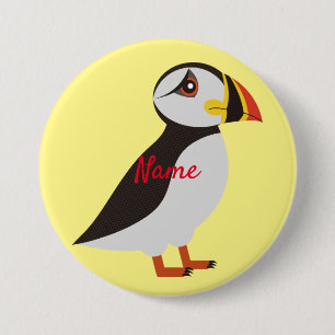 Niedlicher Atlantischer Puffstil-Entwurf Thunder_C Button