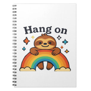 Niedlicher � auf � Rainbow Positives Zitat Sticke Notizblock