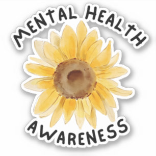 Niedlicher Aufkleber für Mental Health Awareness T
