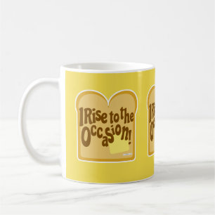 Niedlicher Aufstieg zum Beruf Slogan auf Toast-Slo Kaffeetasse