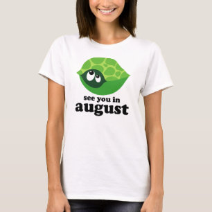 Niedlicher August Fälligkeit Datum Mutterschaft T-Shirt